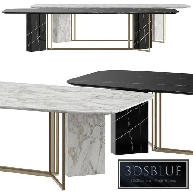 Meridiani Plinto Y2W Dining Table 3DS Max - thumbnail 3