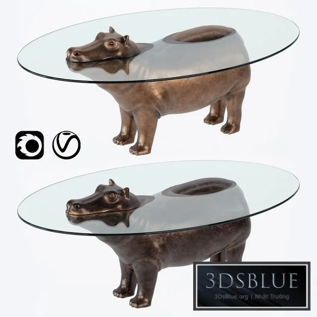 Hippo Table 01 3DS Max - thumbnail 3