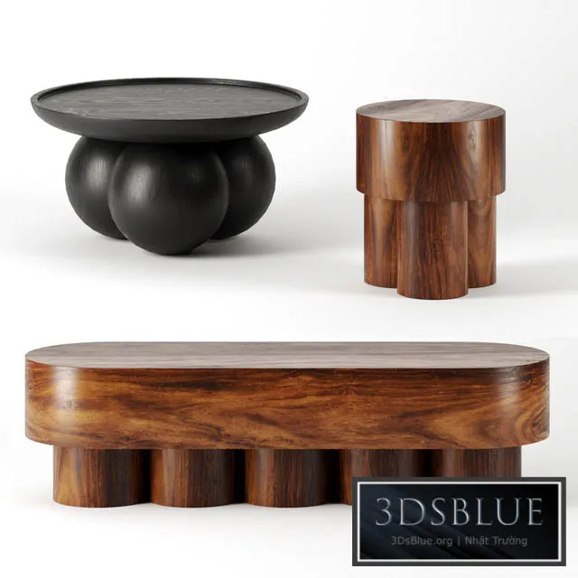 Coffee tables set by pfeifer studio 3DS Max - thumbnail 3