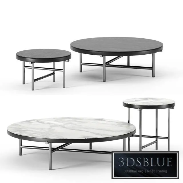 Torii coffee tables by Minotti set 2 3DS Max - thumbnail 3