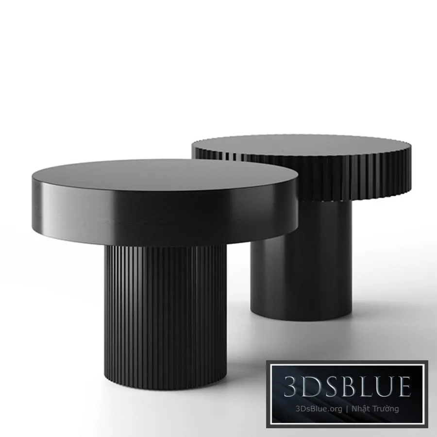 Black wooden coffee table 3DS Max - thumbnail 3