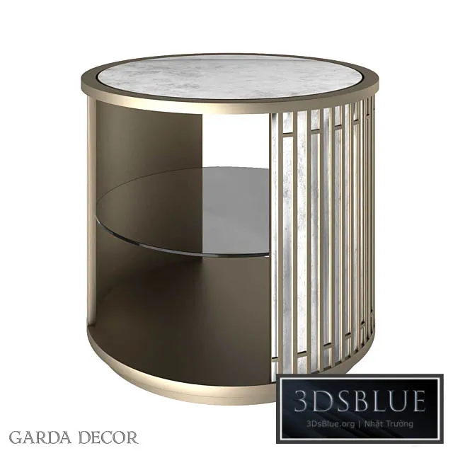 Round Mirror Cabinet with Shelf KFG077 Garda Decor 3DS Max - thumbnail 3