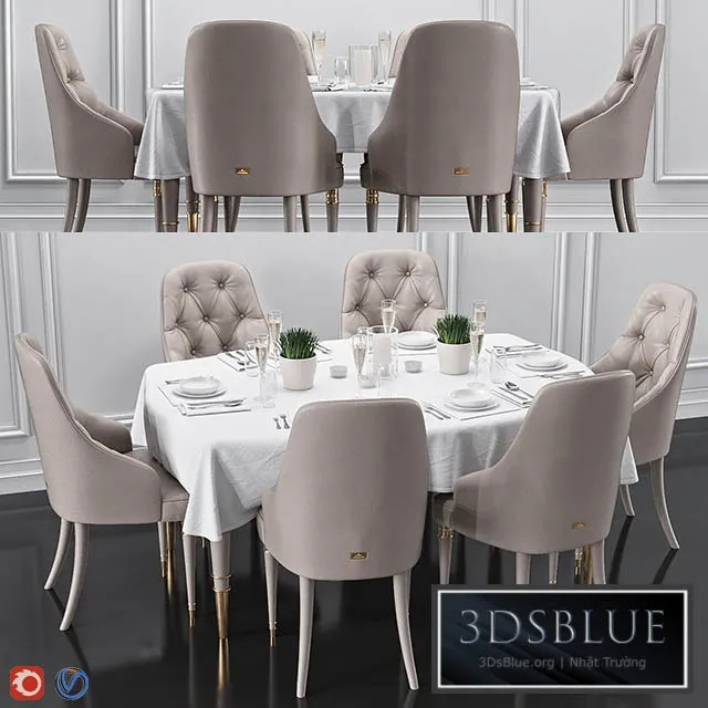 FURNITURE – TABLE CHAIR – 3DSKY Models – 10507