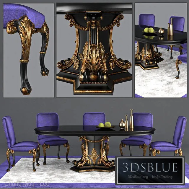 FURNITURE – TABLE CHAIR – 3DSKY Models – 10513