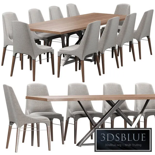 FURNITURE – TABLE CHAIR – 3DSKY Models – 10545