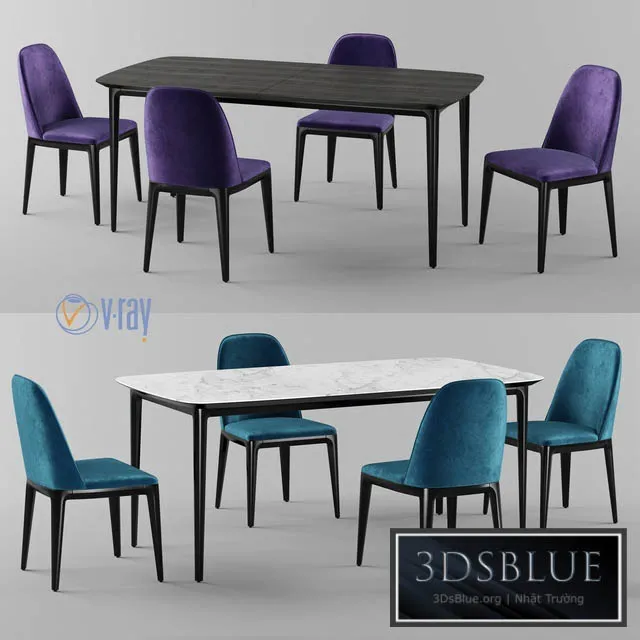 Furman. Table and chairs Play. 3DS Max - thumbnail 3