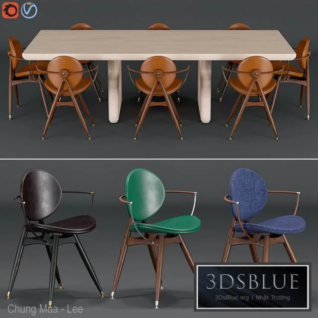FURNITURE – TABLE CHAIR – 3DSKY Models – 10602