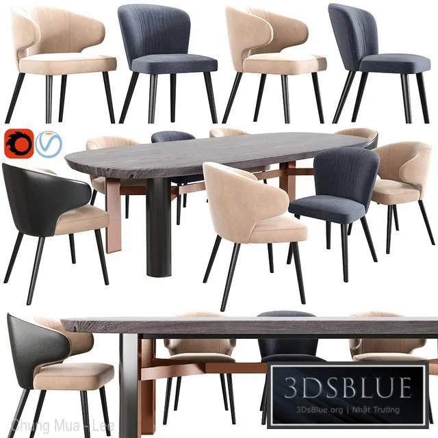 FURNITURE – TABLE CHAIR – 3DSKY Models – 10605