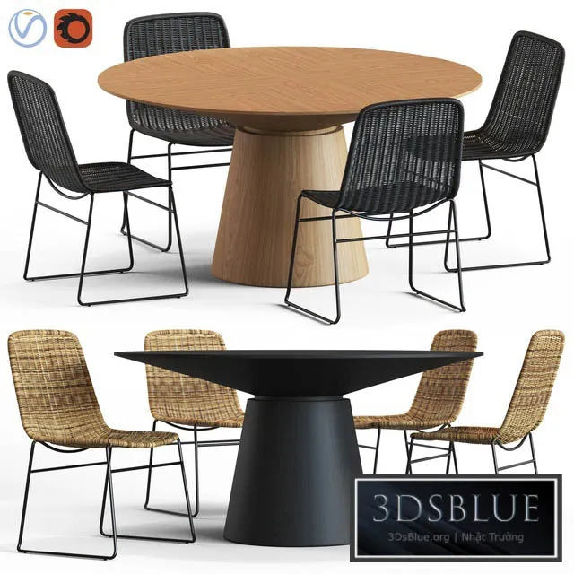 FURNITURE – TABLE CHAIR – 3DSKY Models – 10610