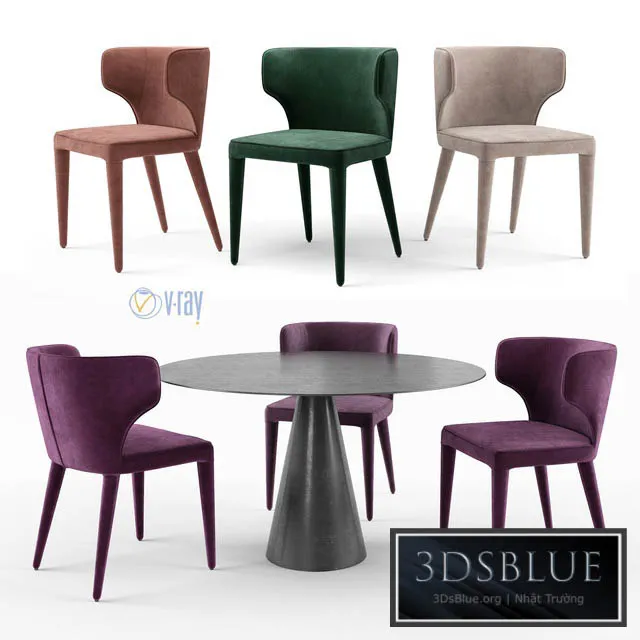 FURNITURE – TABLE CHAIR – 3DSKY Models – 10636
