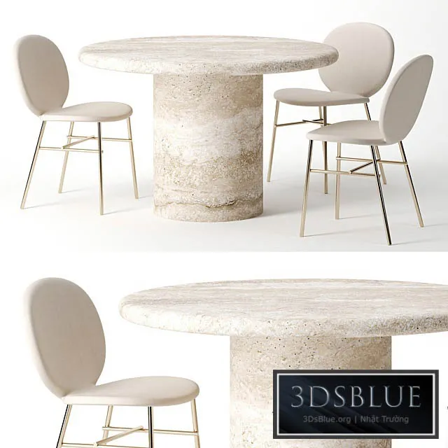 Dume Pedestal Table by Kelly Wearstler 3DS Max - thumbnail 3