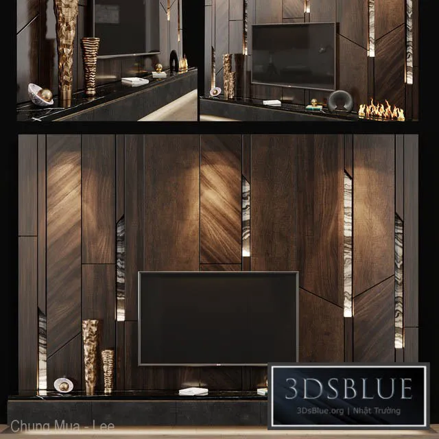 FURNITURE – TV WALL – 3DSKY Models – 10964