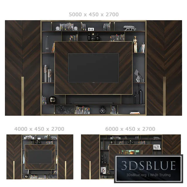 FURNITURE – TV WALL – 3DSKY Models – 11028