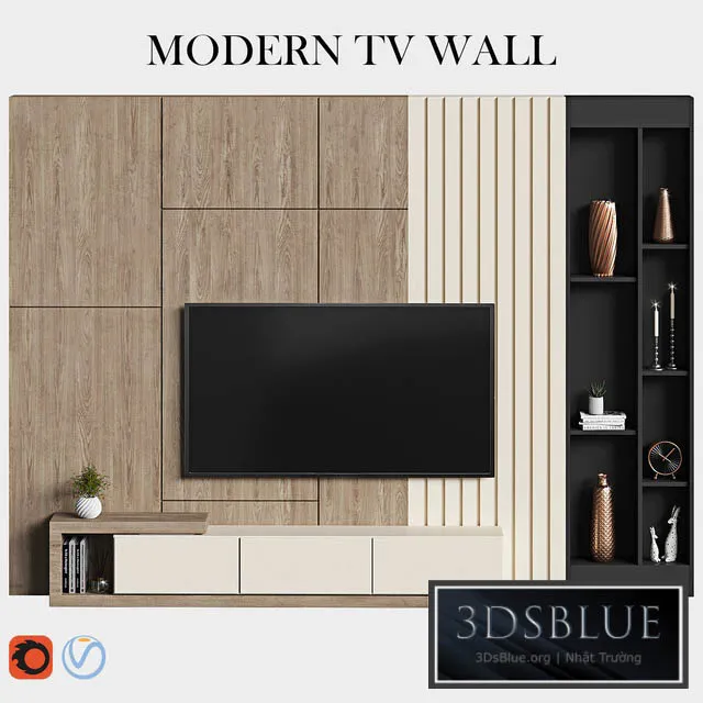 FURNITURE – TV WALL – 3DSKY Models – 11035