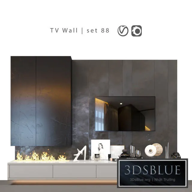 FURNITURE – TV WALL – 3DSKY Models – 11036
