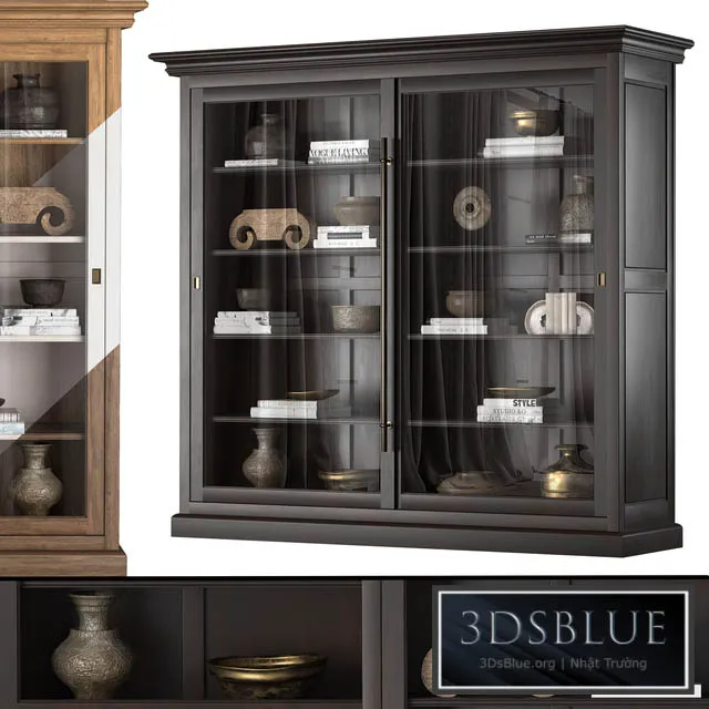 CABINET WITH SLIDING DOORS 61460863 BLK 3DS Max - thumbnail 3