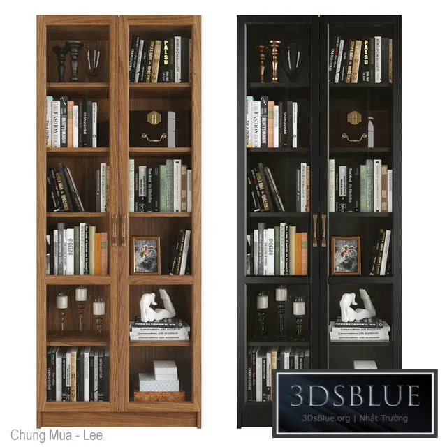 Bookcase 10 3DS Max - thumbnail 3