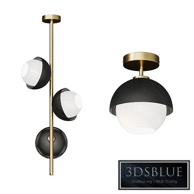 Ceiling lamp with metal frame CRAIG 3DS Max - thumbnail 3