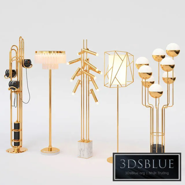Collection of Floor Lamps 3DS Max - thumbnail 3