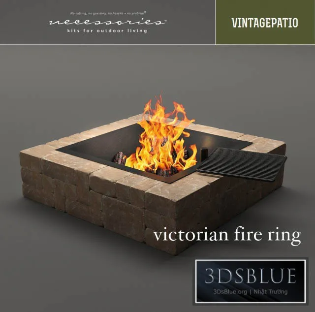 Victorian fire ring 3DS Max - thumbnail 3