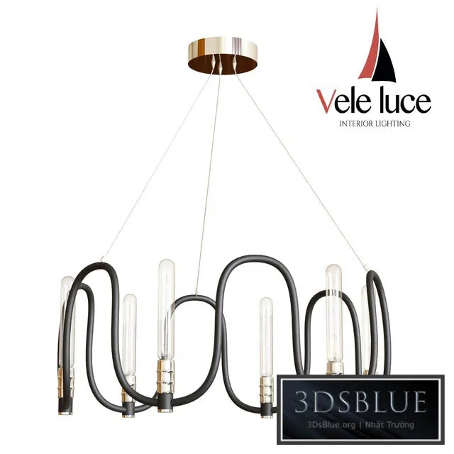 Suspended chandelier Vele Luce Camomilla VL1073L06 3DS Max - thumbnail 3