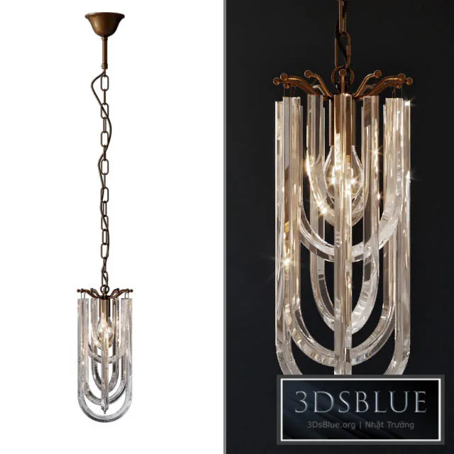 Suspended chandelier Gloss 3DS Max - thumbnail 3