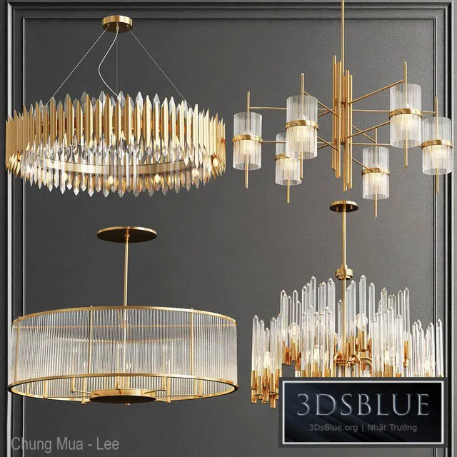 Collection of Modern Chandelier 3DS Max - thumbnail 3