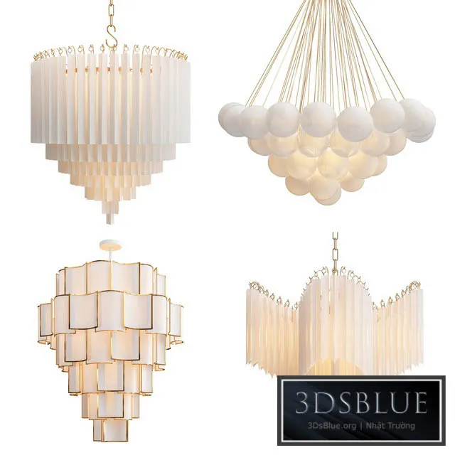 Collection of modern chandelier 3DS Max - thumbnail 3