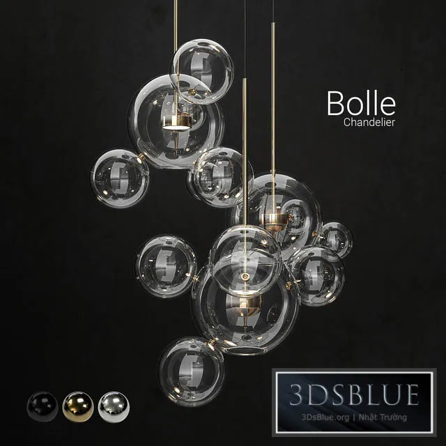 Chandelier Giopato & Coombes Bolle14 lights 2 3DS Max - thumbnail 3