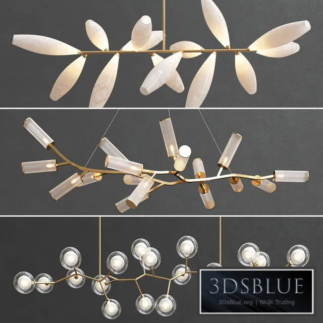 Collection of Modern Branche Lighting 3DS Max - thumbnail 3