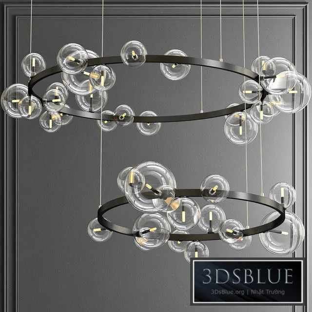 Design ring chandelier IONA Chandelier 3DS Max - thumbnail 3