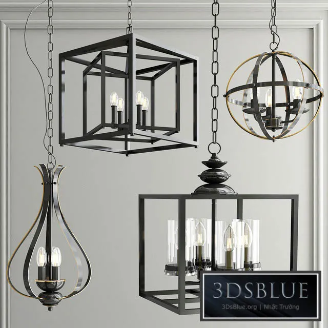 PENDANT LIGHT COLLECTION 4 3DS Max - thumbnail 3