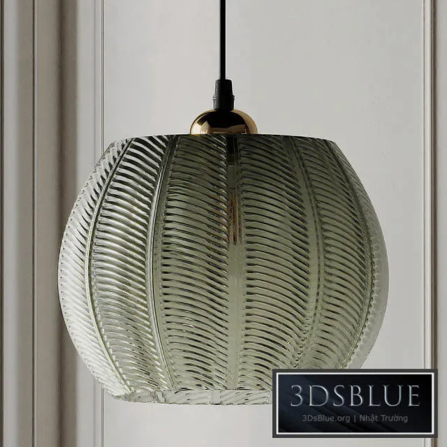 Louis Green Glass Pendant Light from Beaumonde 3DS Max - thumbnail 3