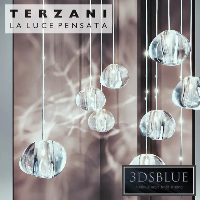 Terzani – Mizu Pendant Light 3DS Max - thumbnail 3