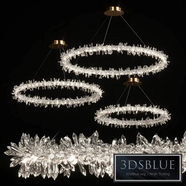 Crystal ring chandelier SIBYL 3DS Max - thumbnail 3