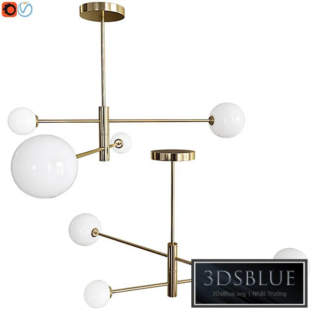 Ceiling chandelier Lumion ESTELLE 4418 \/ 4C 3DS Max - thumbnail 3