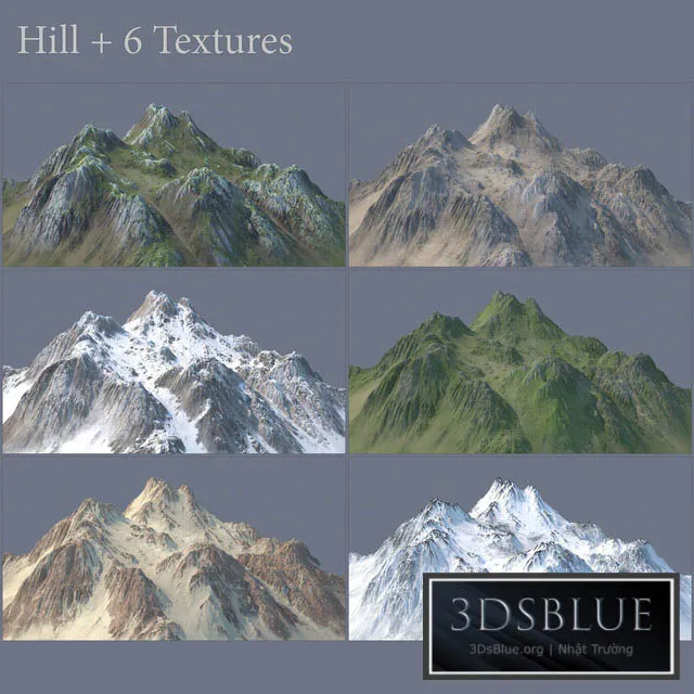 Hill (6 Textures) 3DS Max - thumbnail 3