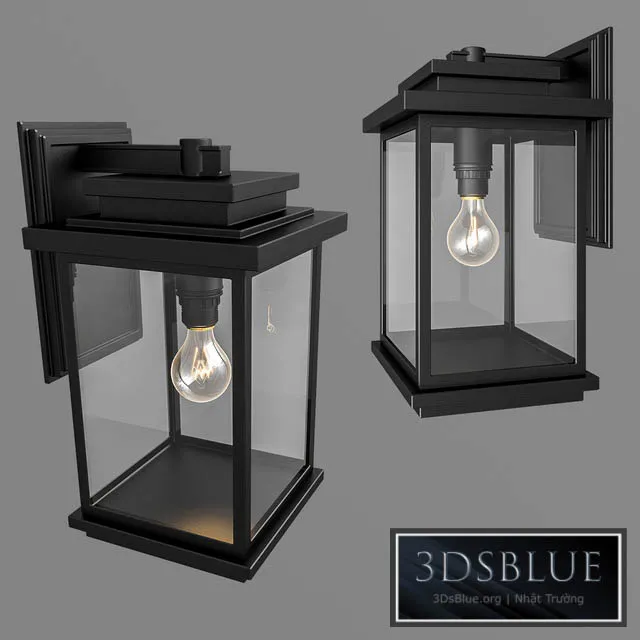 Artcraft Lighting Freemont Black Outdoor Wall Sconce 3DS Max - thumbnail 3