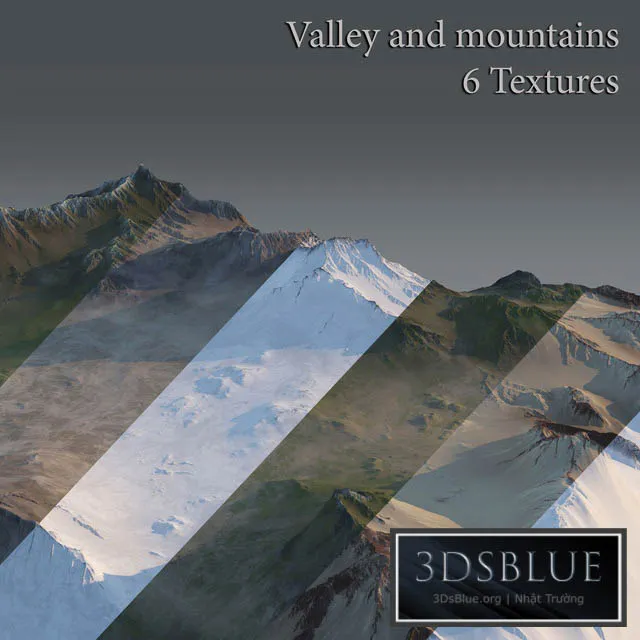 Valley and mountains 3DS Max - thumbnail 3