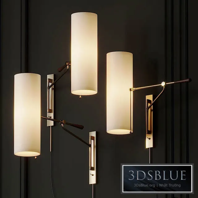 Frankfort Articulating Wall Light by AERIN 3DS Max - thumbnail 3