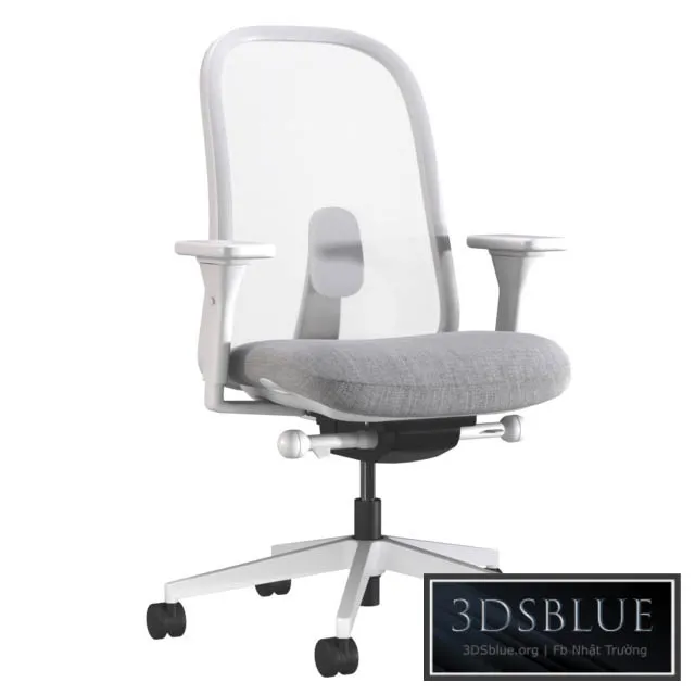 LINO Office Swivel chair with armrests by Herman Miller 3DS Max - thumbnail 3