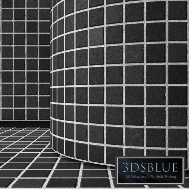 black mosaic 3DS Max - thumbnail 3