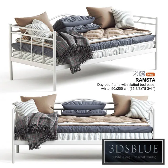 IKEA RAMSTA day-bed couch 3DS Max - thumbnail 3