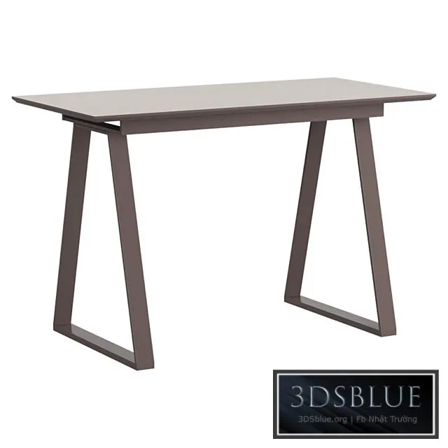 Dining table Detroit folding 120-160 * 80 beige 3DS Max - thumbnail 3