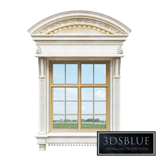 Classic facade window 3DS Max - thumbnail 3