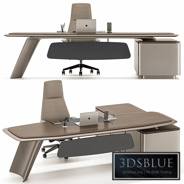 Gramy Executive Desk MG011 3DS Max - thumbnail 3