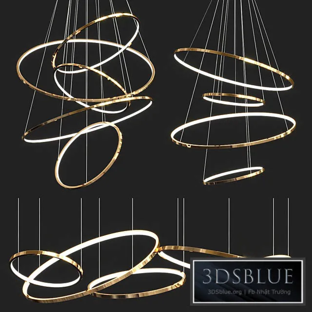 Lohja Ring Chandelier Collection 3DS Max - thumbnail 3