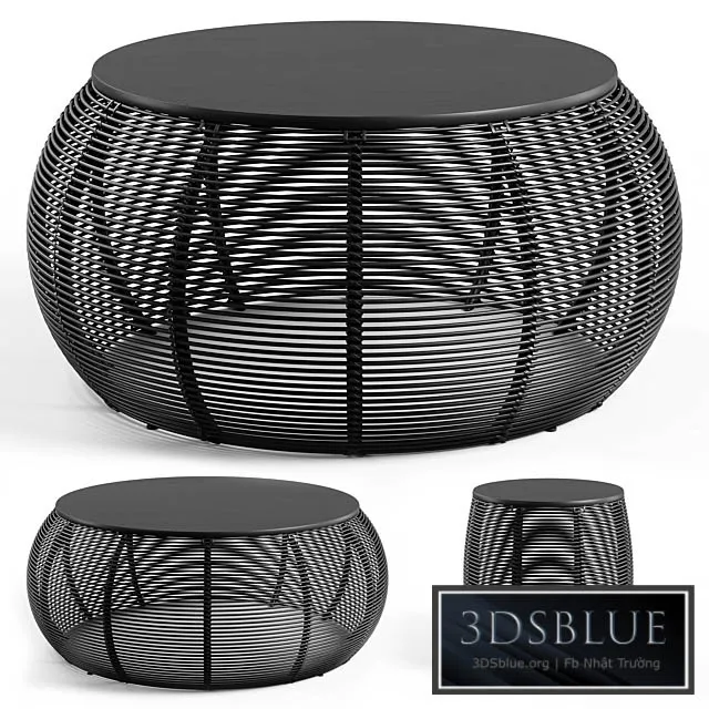 Vincent Sheppard – Ivo side table – black 3DS Max - thumbnail 3