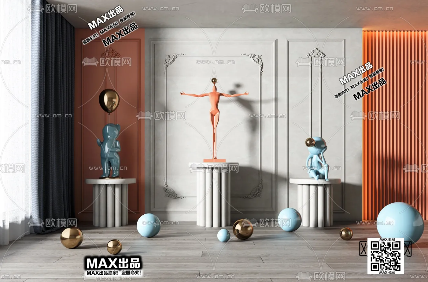 DECORATION 3D MODELS – 3DS MAX – 043