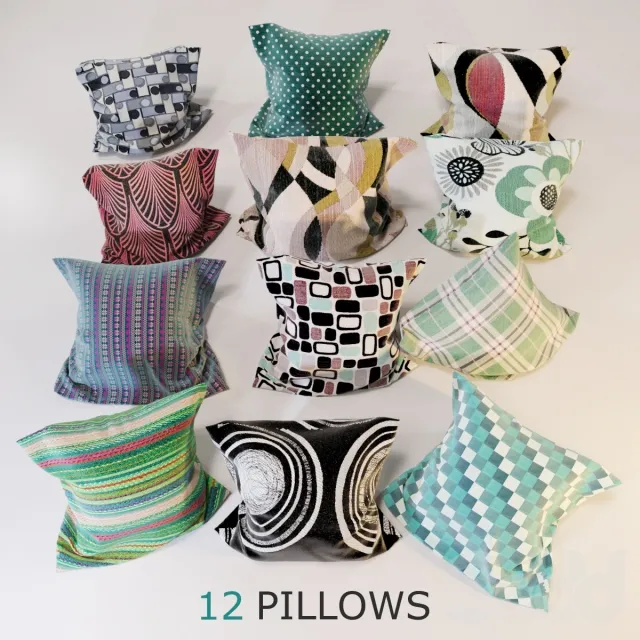 12 Decorative Pillows – 200023